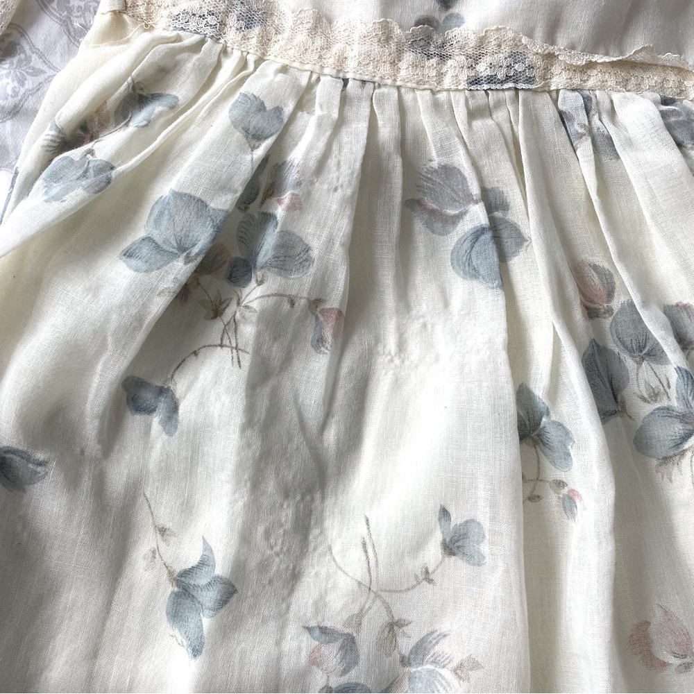 1970s Vintage Gunne Sax Jessica Mcclintock Lace Prari… - Gem